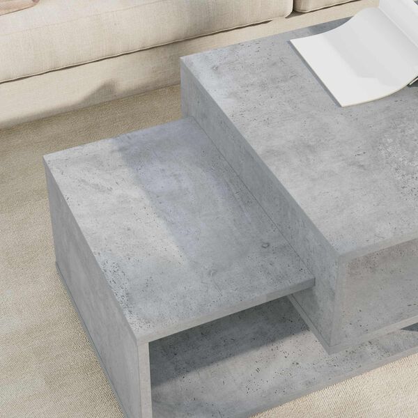 vidaXL Coffee Table Concrete Grey 105 x 50 x 32.5 cm Engineered Wood