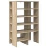 vidaXL Shoe Cabinet with Shelf 2 pcs Sonoma Oak Engineered Wood