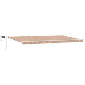 vidaXL Retractable Awning Multicolour 600 x 350 cm