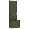 vidaXL Garden Privacy Screen Olive green 50 x 140 cm Cold-rolled steel