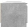 vidaXL TV Cabinet with LED Lights Concrete Grey 140x40x36 cm