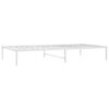vidaXL Metal Bed Frame without Mattress White 75x190cm