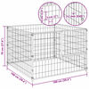 vidaXL Dog Kennel Silver 100x100x70 cm Steel