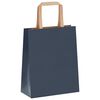 vidaXL Paper Bags 50 pcs with Handles Blue 18x8x22 cm