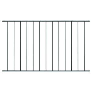 vidaXL Fence Panel Woerden Powder-coated Steel 1.7x0.75 m Anthracite