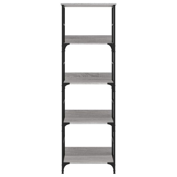 vidaXL Bookshelf Grey Sonoma 50x33x153 cm Engineered Wood