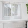 vidaXL Voile Curtain 2 pcs Light Grey 140 x 140 cm Polyester
