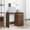 vidaXL Desk Brown Oak 90x45x76 cm Engineered Wood