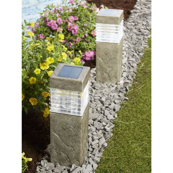 Luxform Intelligent Hybrid Solar LED Garden Light Kansas Anthracite