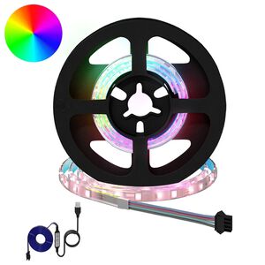 vidaXL LED Strip 2 pcs Black and Transparent Copper and Plastic