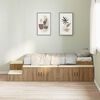 vidaXL Storage Bed Frame Artisan Oak 80 cm Engineered Wood