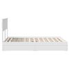 vidaXL Storage Bed with Headboard White 140 x 190 cm Engineered Wood