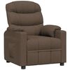 vidaXL Recliner Chair Brown Fabric