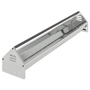 vidaXL Chicken Feeding Trough Silver 108 x 20.5 x 20 cm