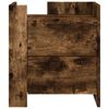 vidaXL Bedside Cabinet Smoked Oak 45x50x50 cm Engineered Wood