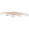 vidaXL Bed Frame White 160 x 200 cm Solid Pine Wood