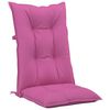 vidaXL Garden Highback Chair Cushions 4 pcs Pink 120x50x7 cm Fabric