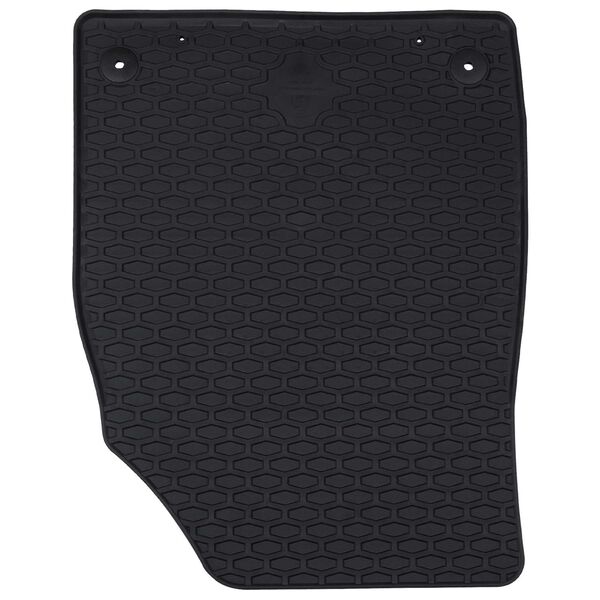 vidaXL Car Mat 4 pcs Black Rubber