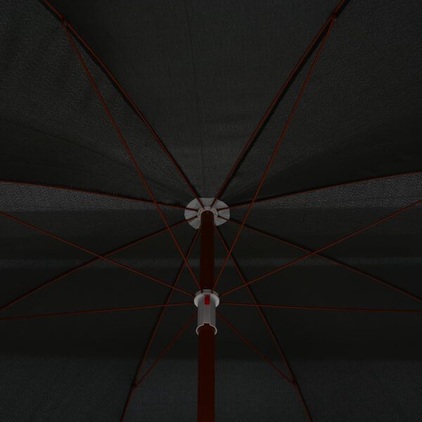 vidaXL Garden Parasol with Steel Pole 300 cm Anthracite