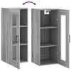 vidaXL Wall Mounted Cabinet Grey Sonoma 34.5x34x90 cm