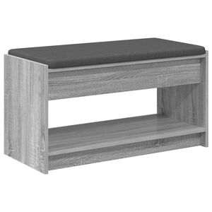 vidaXL Hall Bench Grey Sonoma 83 x 38 x 45 cm