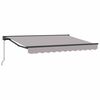 vidaXL Manual Retractable Awning Light Grey 3.5 x 2 m