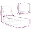 vidaXL Folding Sun Loungers 2 pcs Steel and Fabric Grey