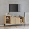 vidaXL TV Cabinet Sonoma Oak 100x35x55 cm Engineered Wood