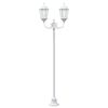 vidaXL Garden Light Post White Aluminium and Glass