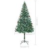 vidaXL Artificial Pre-lit Christmas Tree with Ball Set Pinecones 180 cm