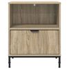 vidaXL Bedside Cabinet with Drawer 2 pcs Sonoma oak 49 x 36 x 61 cm