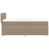 vidaXL Box Spring Bed with Mattress Cappuccino 100x200 cm Faux Leather