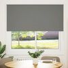 vidaXL Roller Blind Blackout Grey 165x175 cm Fabric Width 161.6 cm Polyester