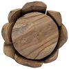 vidaXL Christmas Tree with Stand Brown 110 cm Solid teak wood