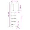 vidaXL Pool Ladder 54x38x211 cm 304 Stainless Steel