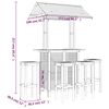 vidaXL 5 Piece Garden Bar Set Solid Wood Acacia