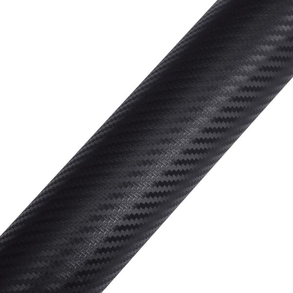 vidaXL Carbon Fiber Vinyl Car Film 3D Black 152 x 500 cm
