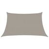 vidaXL Sunshade Sail 160 g/m&sup2; Trapezium Light Grey 3/4x2 m HDPE