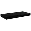 vidaXL Floating Wall Shelf High Gloss Black 50x23x3.8 cm MDF