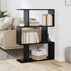 vidaXL Book Cabinet Black Oak 70 x 24 x 97 cm Engineered Wood