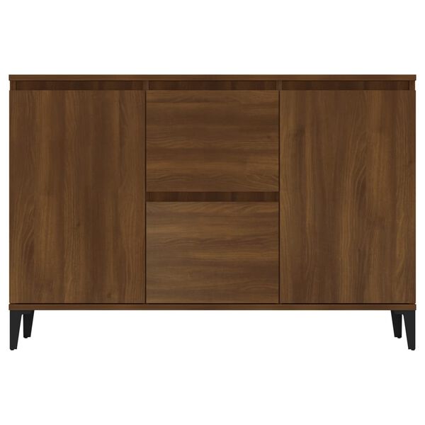 vidaXL Sideboard Brown Oak 102x35x70 cm Engineered Wood