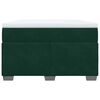 vidaXL Box Spring Bed with Mattress Dark Green 120x200 cm Velvet