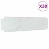 vidaXL Lawn Edgings 20 pcs 100 x 25 x 0.07 cm Galvanised Steel Silver