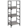 vidaXL Bookshelf Grey Sonoma 50x33x117.5 cm Engineered Wood