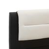 vidaXL Bed Frame with Headboard Black 160 x 200 cm Faux Leather