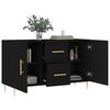 vidaXL Sideboard Black 100x36x60 cm Engineered Wood