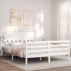 vidaXL Bed Frame without Mattress White 160x200 cm Solid Wood