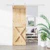 vidaXL Sliding Door with Hardware Set 70x210 cm Solid Wood Pine