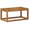 vidaXL Outdoor Stool Bench Solid Acacia Wood Natural 79 x 43 x 37 cm