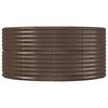 vidaXL Garden Raised Bed Brown 367x140x68 cm Galvanised Steel